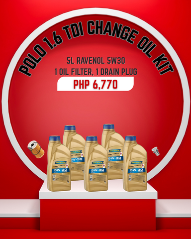 Polo 1.6 TDI Change Oil Kit (RAVENOL)